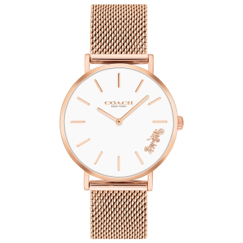 コーチ　レディース腕時計　ＣＯＡＣＨ　ＰＥＲＲＹ　３２ＭＭ　ＷＨ　ＲＧ