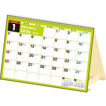 Ｅ１０２：エコカレンダー卓上タイプＡ５サイズ