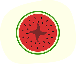 空洞果すいかイラスト