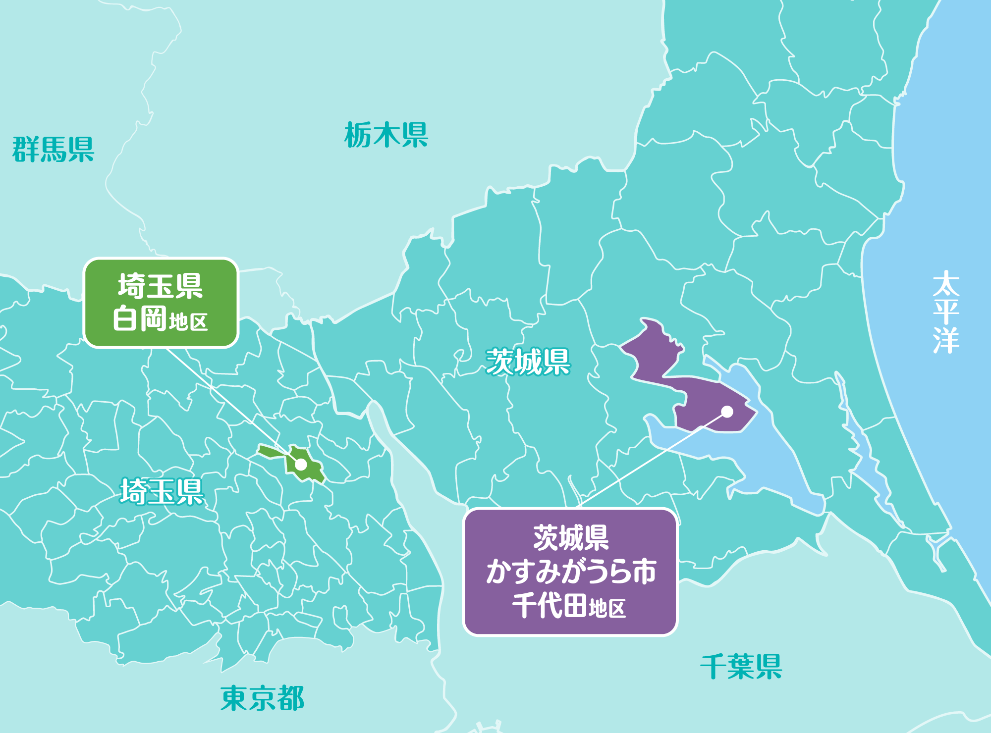 埼玉・茨城の梨マップ