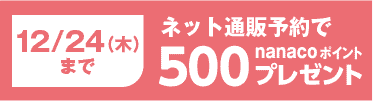 ネット通販なら更に500ポイント