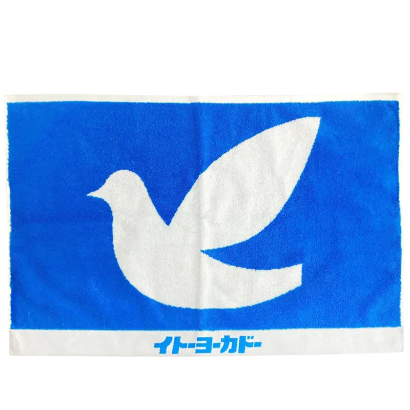 ハト柄 バスマット