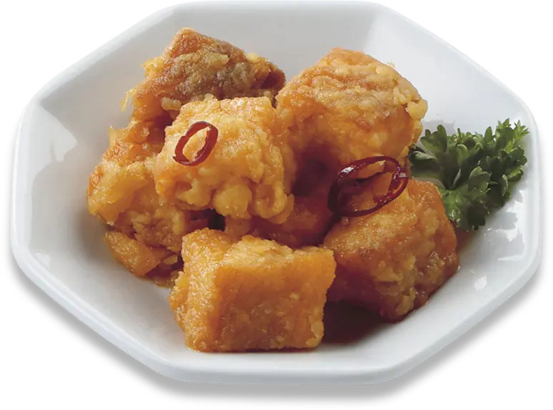 大西洋鮭の唐揚げりんご酢風味