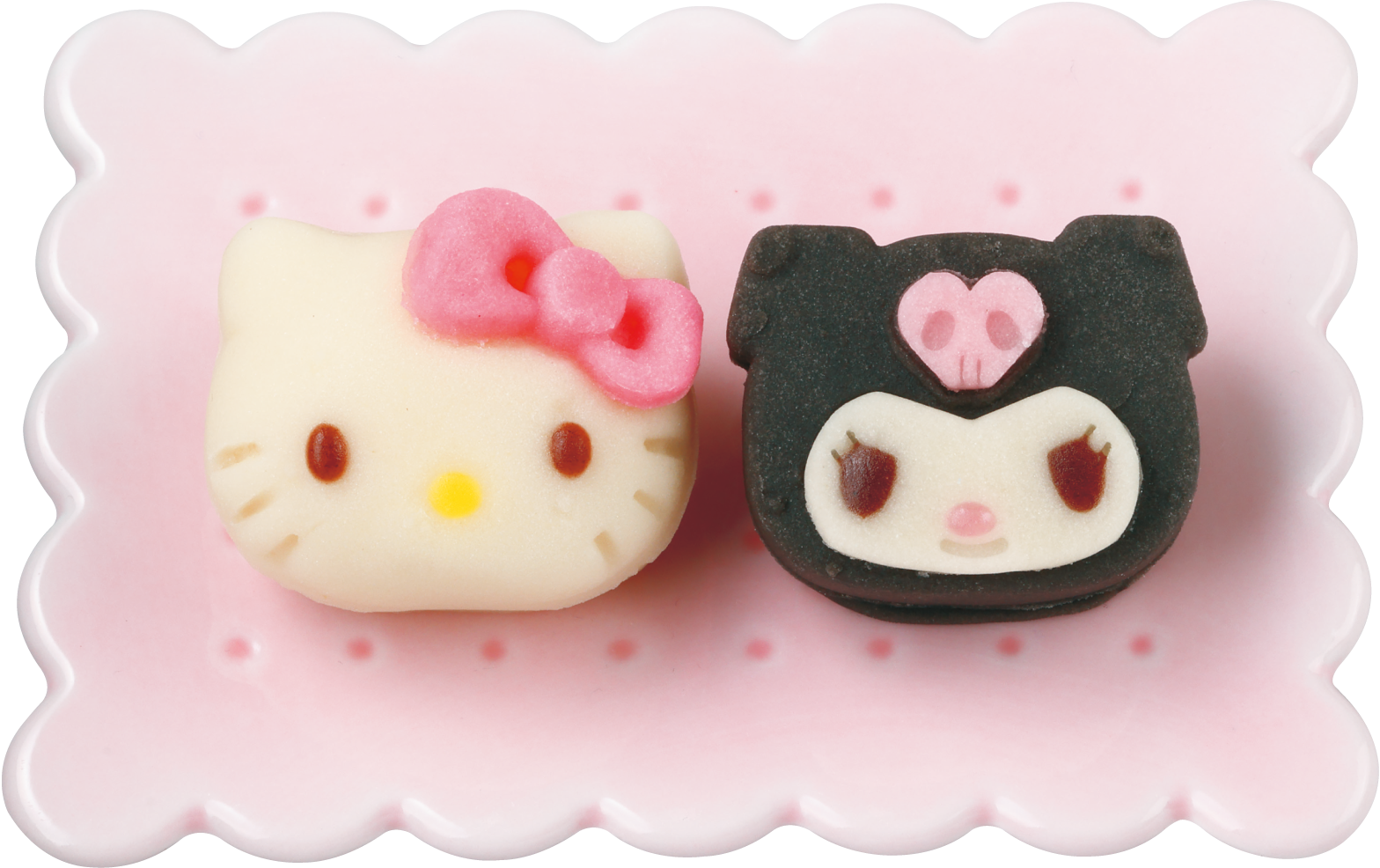 キティ・シナモロールの練り切り盛付