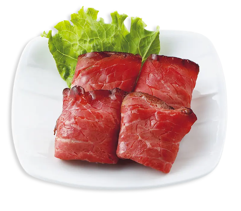 芝花　三段重　注目のお料理　ローストビーフ