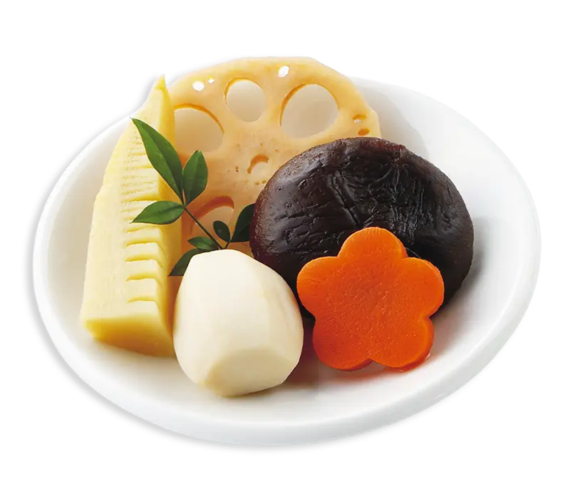 芝花　三段重　注目のお料理　お煮しめ
