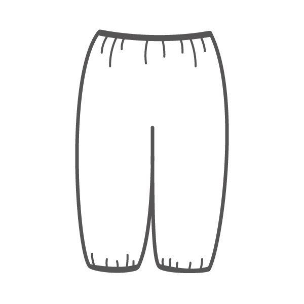 SuTeKi 裾ゴム付きペチパンツ 65cm丈