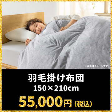 羽毛掛け布団 150×210cm 55,000円（税込）